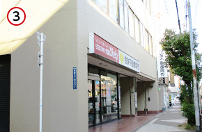 徒歩4分で「布施駅前ビル」が見えます。