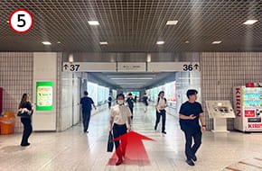 36番出口を目指して直進します