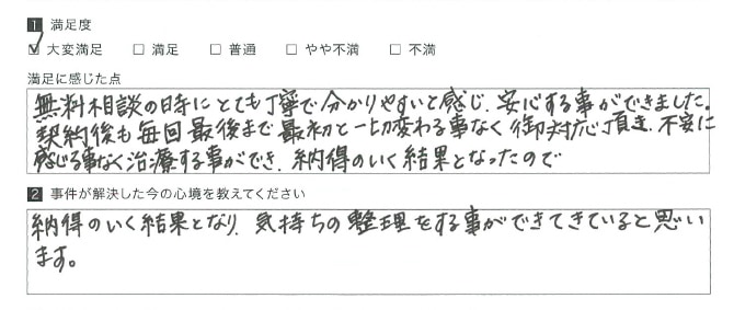 気持ちの整理をする事ができてきている