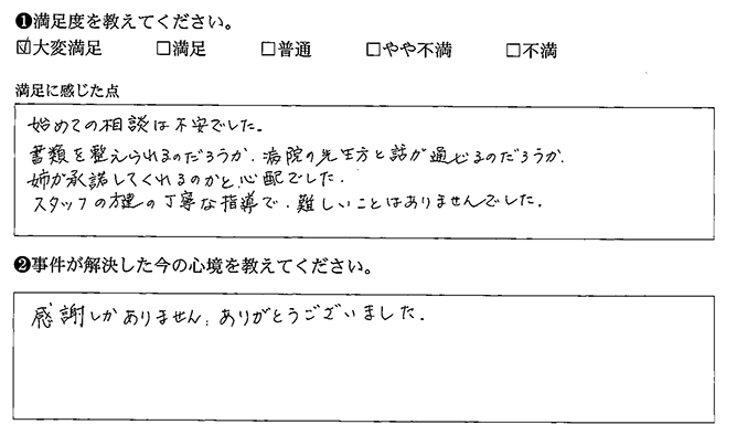 感謝しかありません