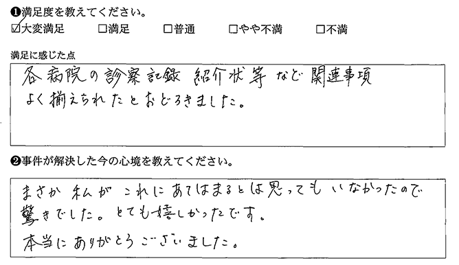 よく揃えられたと、おどろきました