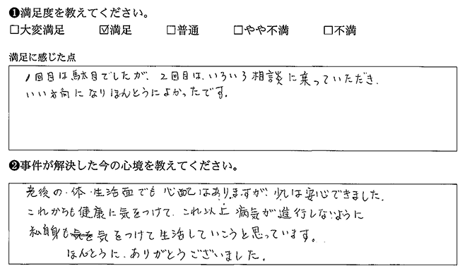いい方向になりほんとうによかったです