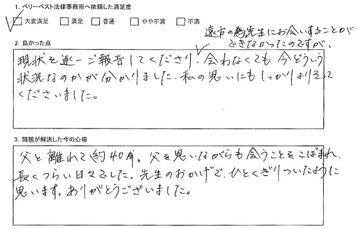 先生のおかげで、ひとくぎりついたように思います